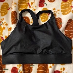 Fabletics Ella Shine High Impact Black Sports Bra